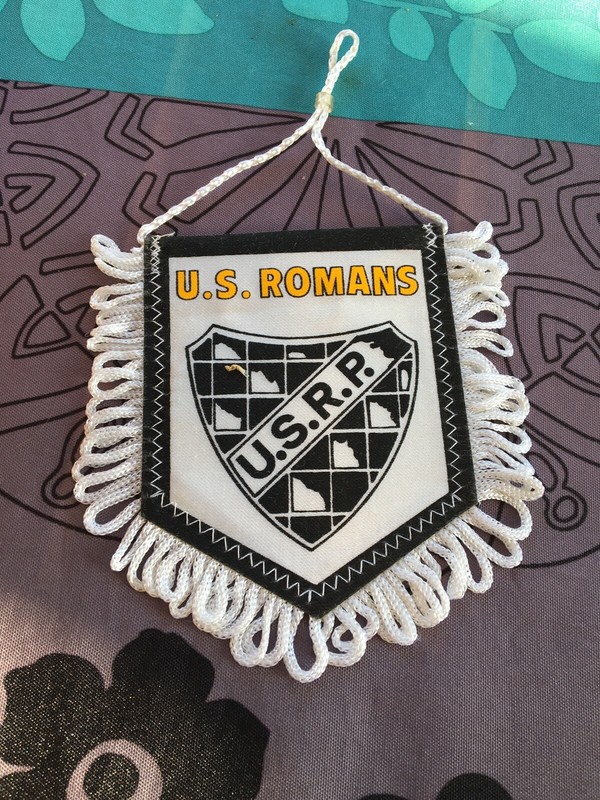 Ancien Fanion Us Romans Usrp Rugby Fan Club Annee 80 Vintage