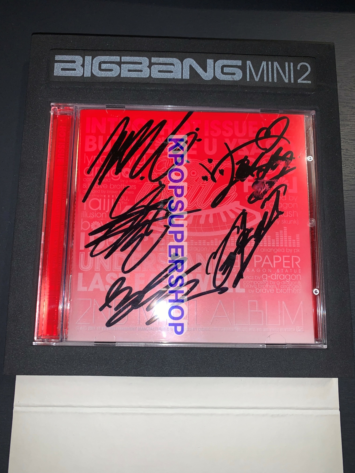 BigBang 2nd Mini Album Hot Issue Autographed Signed CD Great BigBang 2nd Mini Album Hot Issue Autographed Signed CD Great