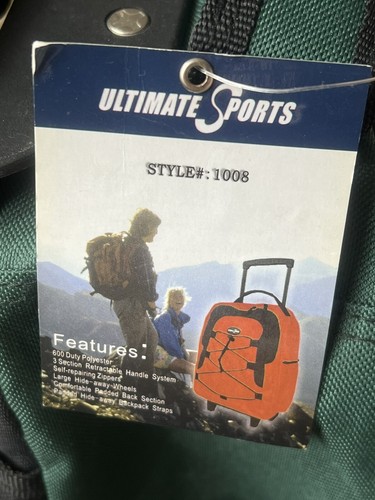Ultimate Sports Backpack with Wheels Green