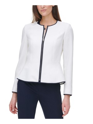 

TOMMY HILFIGER Женская куртка на молнии цвета слоновой кости, Цвет слоновой кости, H02J0799