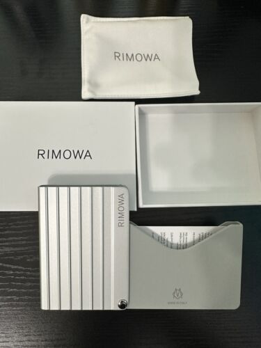 Pre-owned Rimowa Sold Out Brand  Aluminum Card Holder - Silver Color