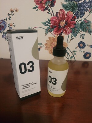 New Way Of Will 03 Soothe & Cool Massage Oil Peppermint & German Chamomile NWB