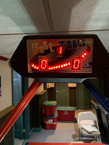 Mini SLAPSHOT SAM Home Arcade Air Hockey Table ICE