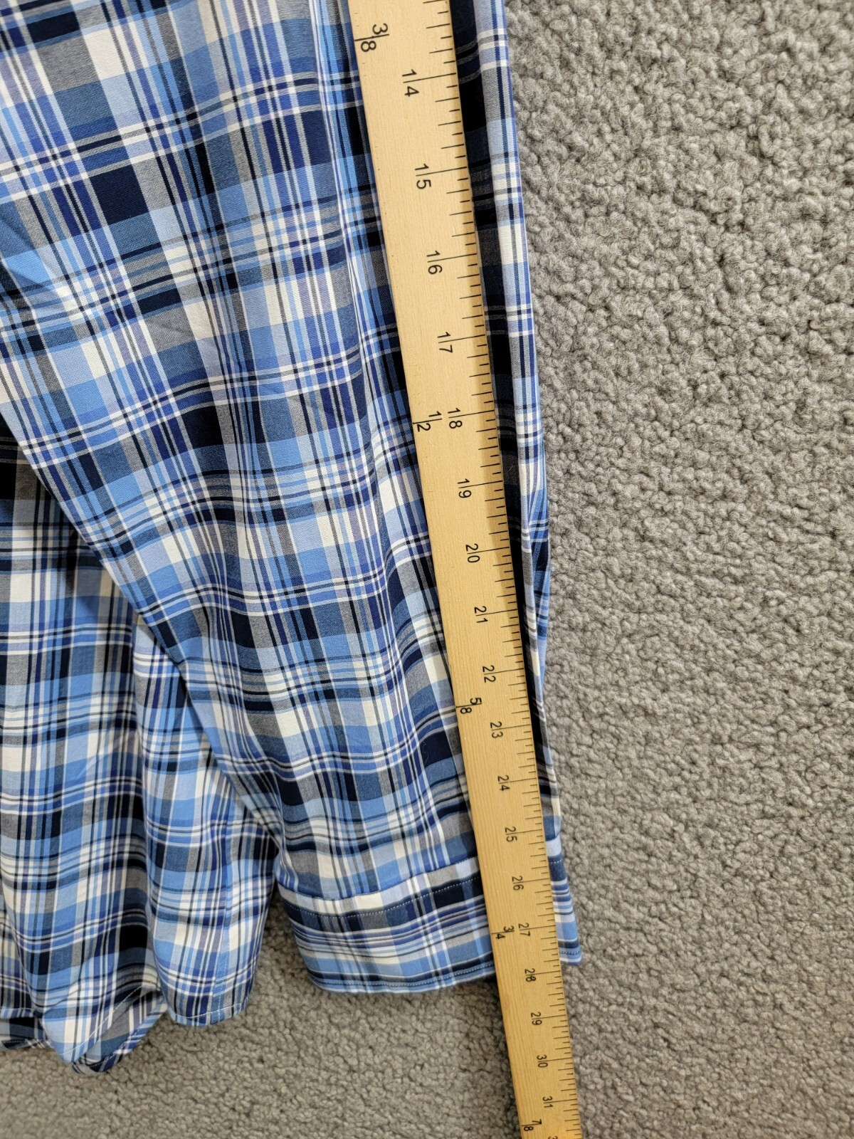Polo Ralph Lauren Big & Tall Plaid Stretch Poplin Shirt Men's XLT Blue Multi L/S - Picture 5 of 20