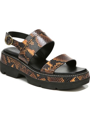

NATURALIZER Женские черные кожаные сандалии Holden на платформе с ремешком на пятке из змеиной кожи 9 м, Черный, H5164L3