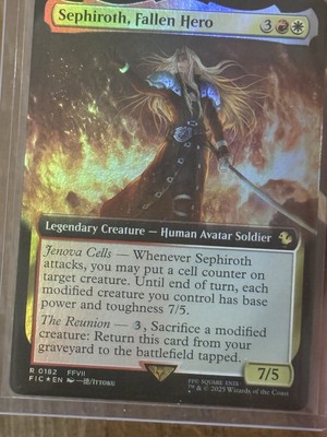 堕ちた英雄セフィロス/Sephiroth, Fallen Hero 拡張foil 日)墜ちた英雄、セフィロス / Sephiroth, Fallen Hero ☆拡張枠