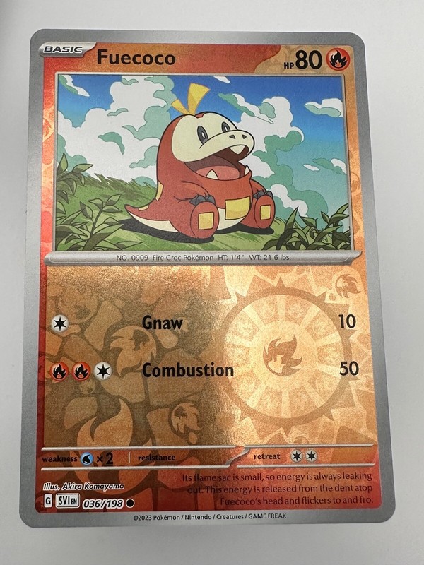 fuecoco pokemon card shiny Pokemon Phantasmal Flames Sleeved Booster