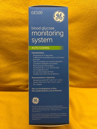 Glucose Monitoring Diabetes Blood Sugar Monitor Meter Test Strip Tester 1 Each