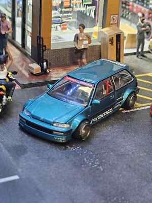 MINIGT 街道ハウス Honda Civic Kaido Works KAIDO HOUSE x MINI GT - HONDA CIVIC (EF) KAIDO WORKS V1