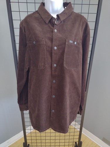 Buffalo David Bitton Corduroy Jacket Men's Size Large Button Up Brown Coat