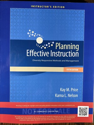 Planning Effective Instruction: Diversity Responsive Methods and Management