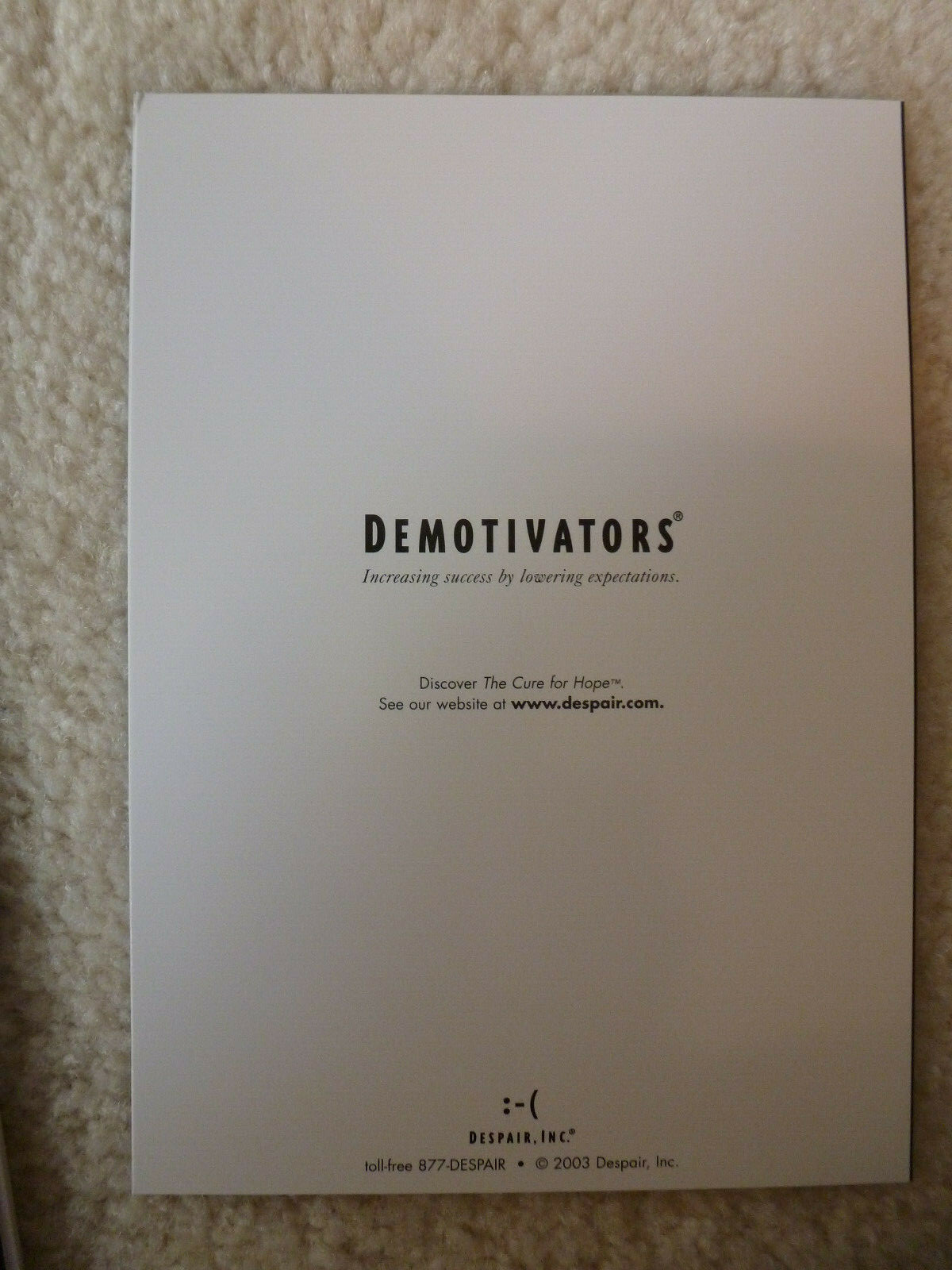 11 Despair DEMOTIVATORS HUMOROUS CUSTOMER SERVICE NOTE CARDS mini-poster,APATHY