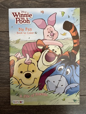 Winnie the Pooh Big Fun Book to Color A Pile of Friends Disney Coloring Book NEW