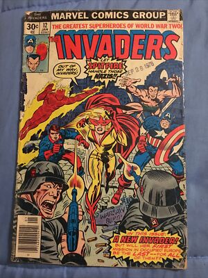 The Invaders #12 1ST SPITFIRE Bronze Age [Marvel Comics, 1976]