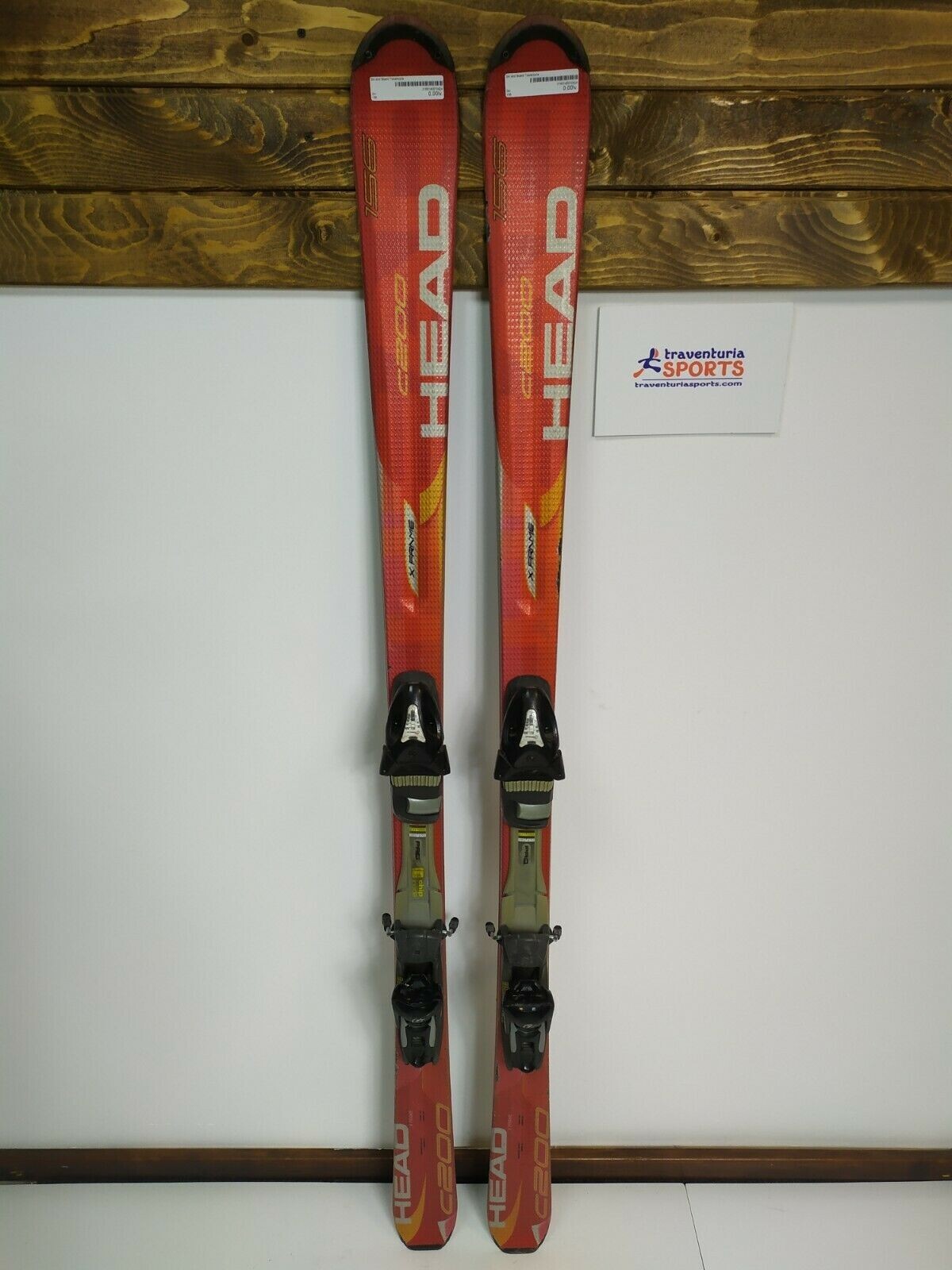 HEAD C200 156 cm Ski + Tyrolia 10 Bindings Winter Sport Snow