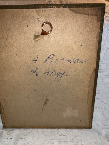 Antique/ Vintage  Silhouette Art Bubble Framed Courting Couple