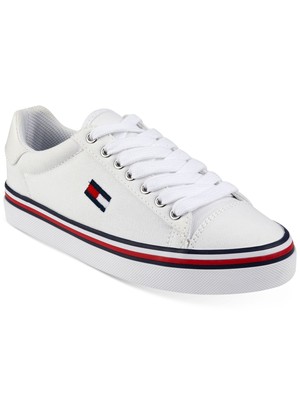 

TOMMY HILFIGER Женские белые спортивные кроссовки Fressian с круглым носком на платформе 6,5 м, Белый, TWFRESSIAN