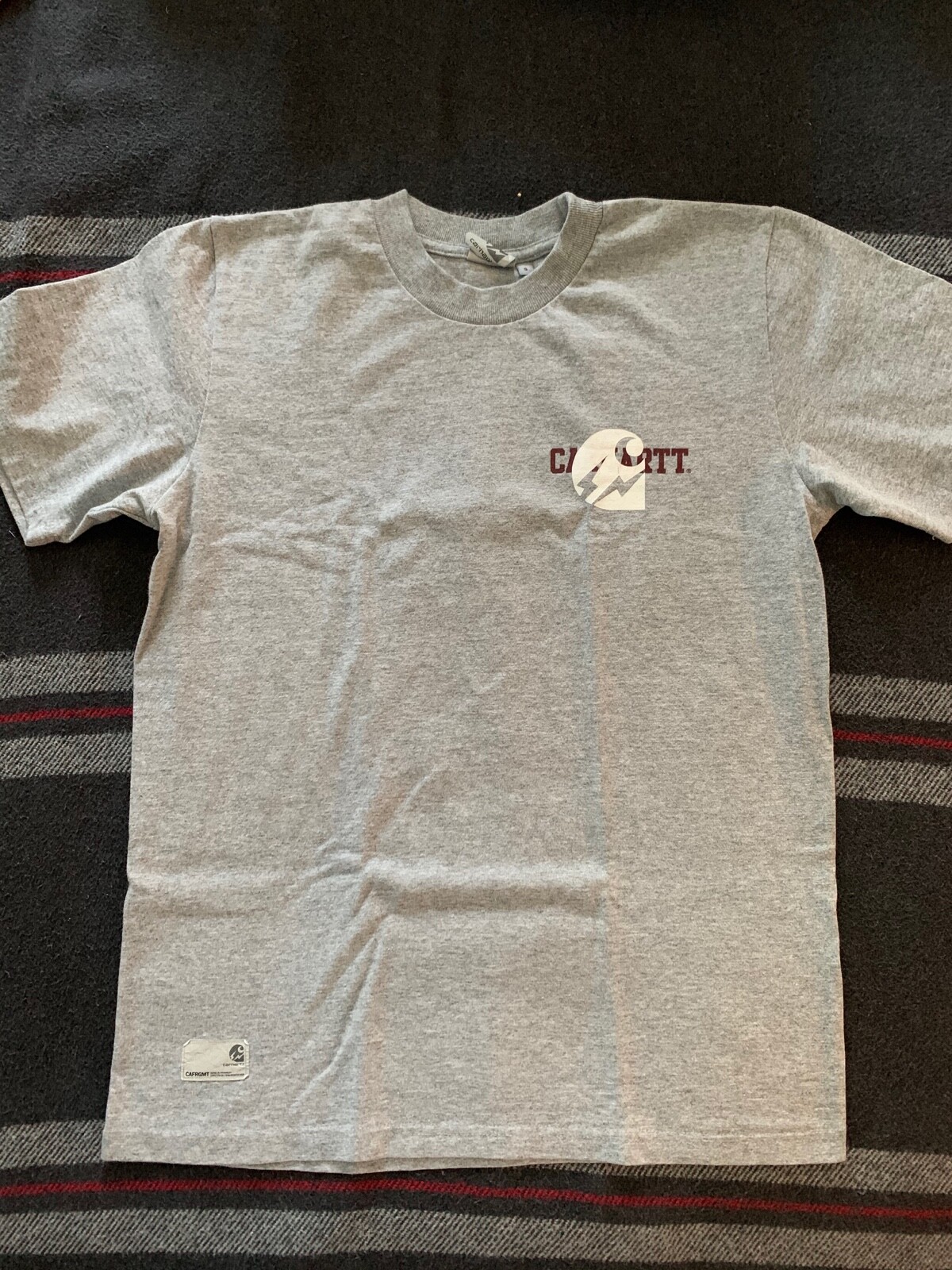 Carhartt x Fragment S/S College Script Heather Grey T Shirt Carhartt x Fragment S/S College Script Heather Grey T Shirt