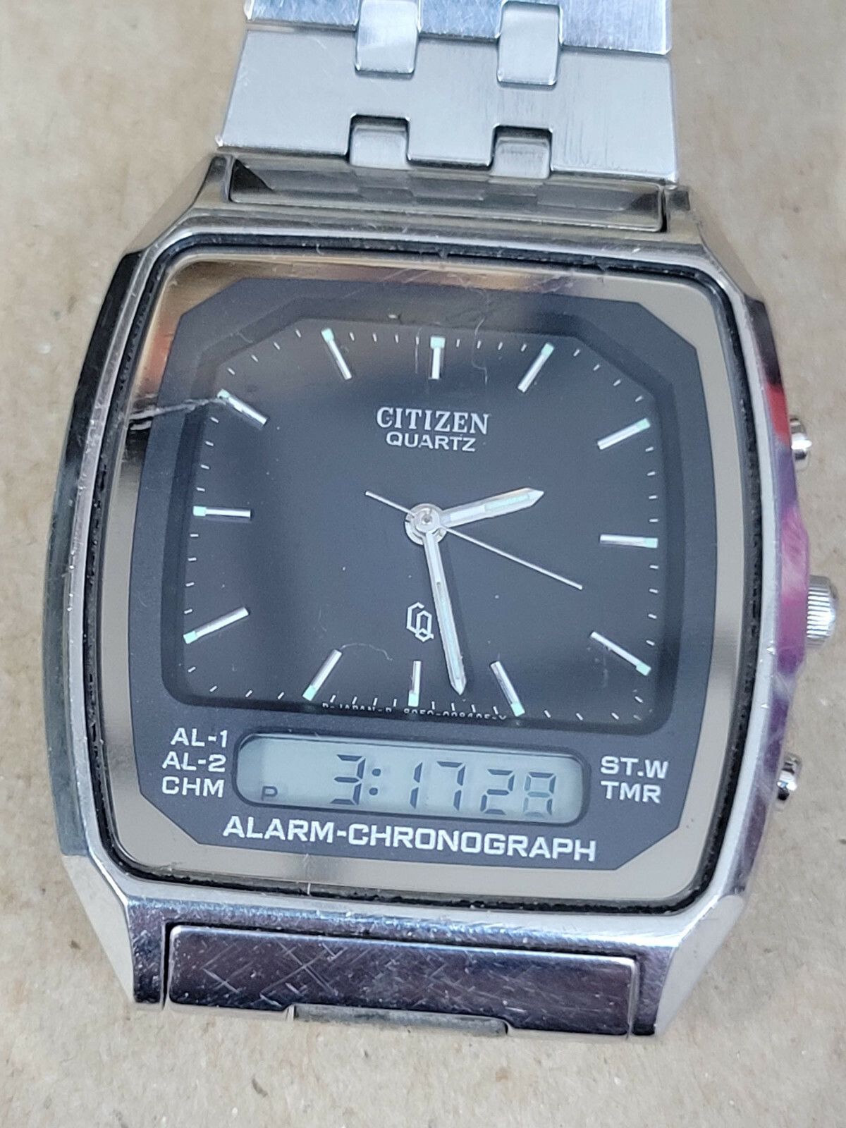 Citizen Analog Digital GN-4-S Vintage Japan 30-3119 Citizen Analog Digital GN-4-S Vintage Japan 30-3119