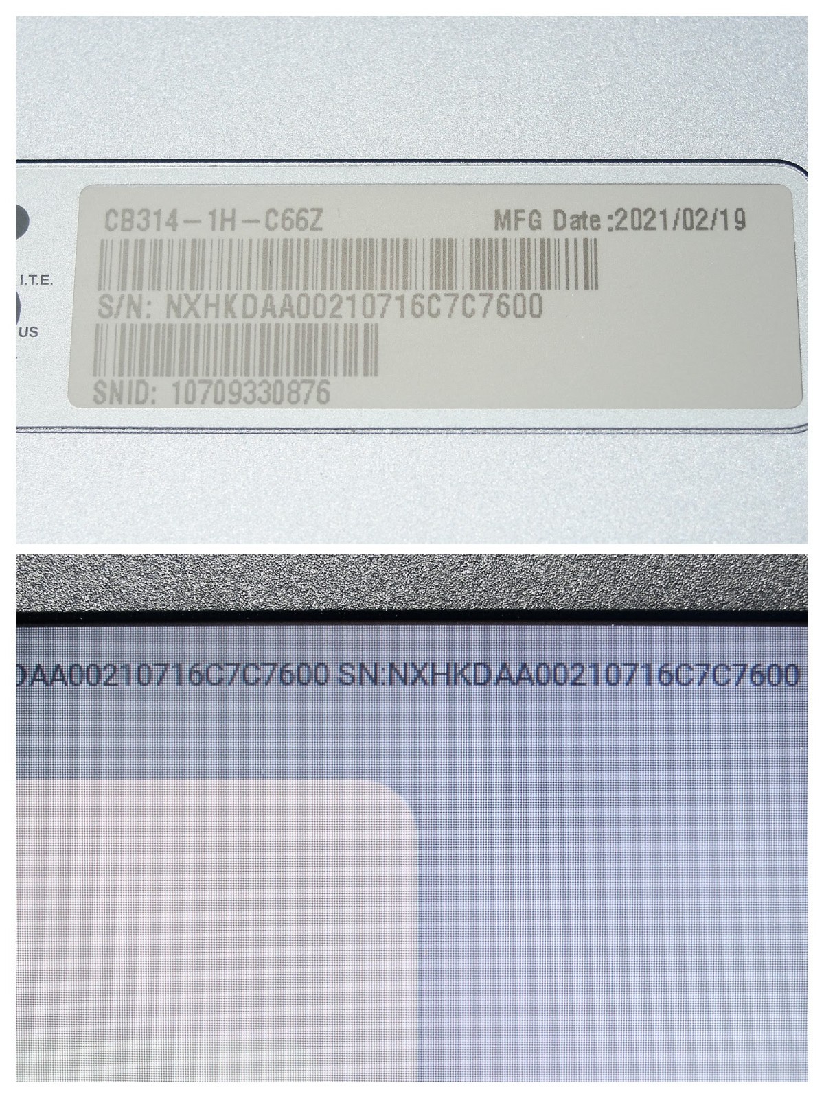 Acer Chromebook 314 14" HD Celeron N4020 4GB 32GB SSD ChromeOS - Thumbnail 6