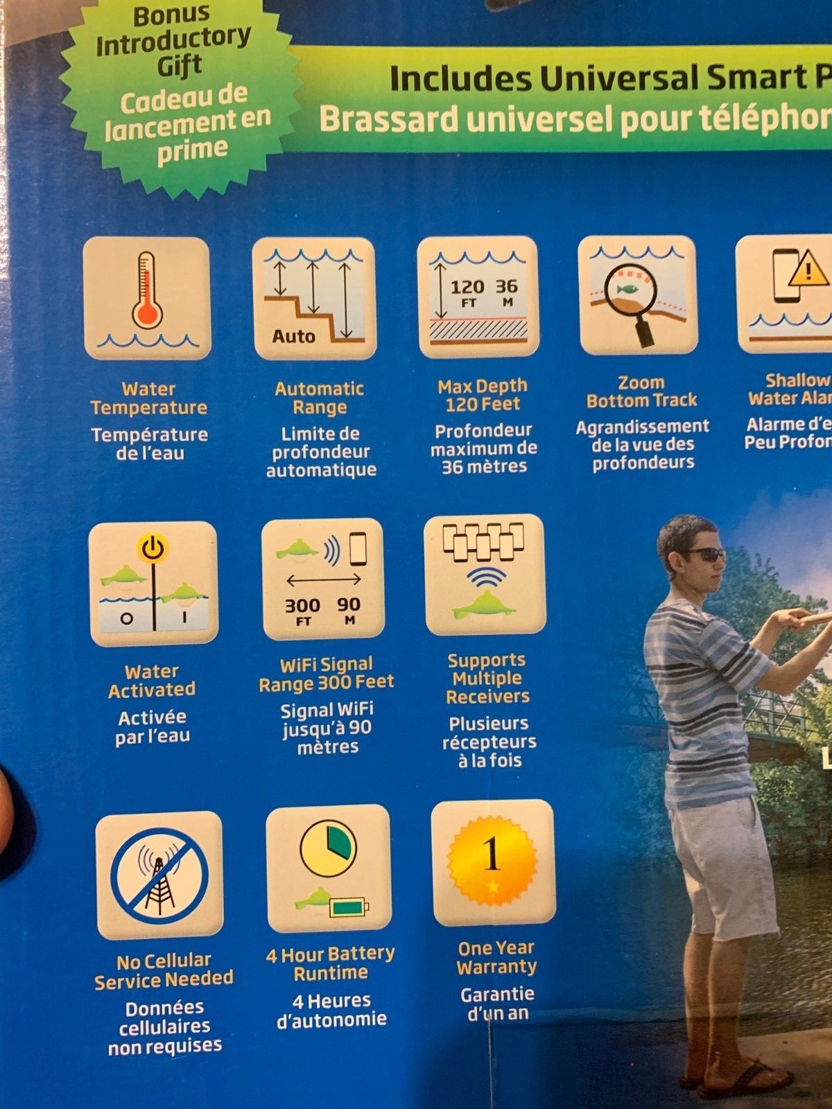 Vexilar SP100 SonarPhone with Transducer Pod Fish Finder New