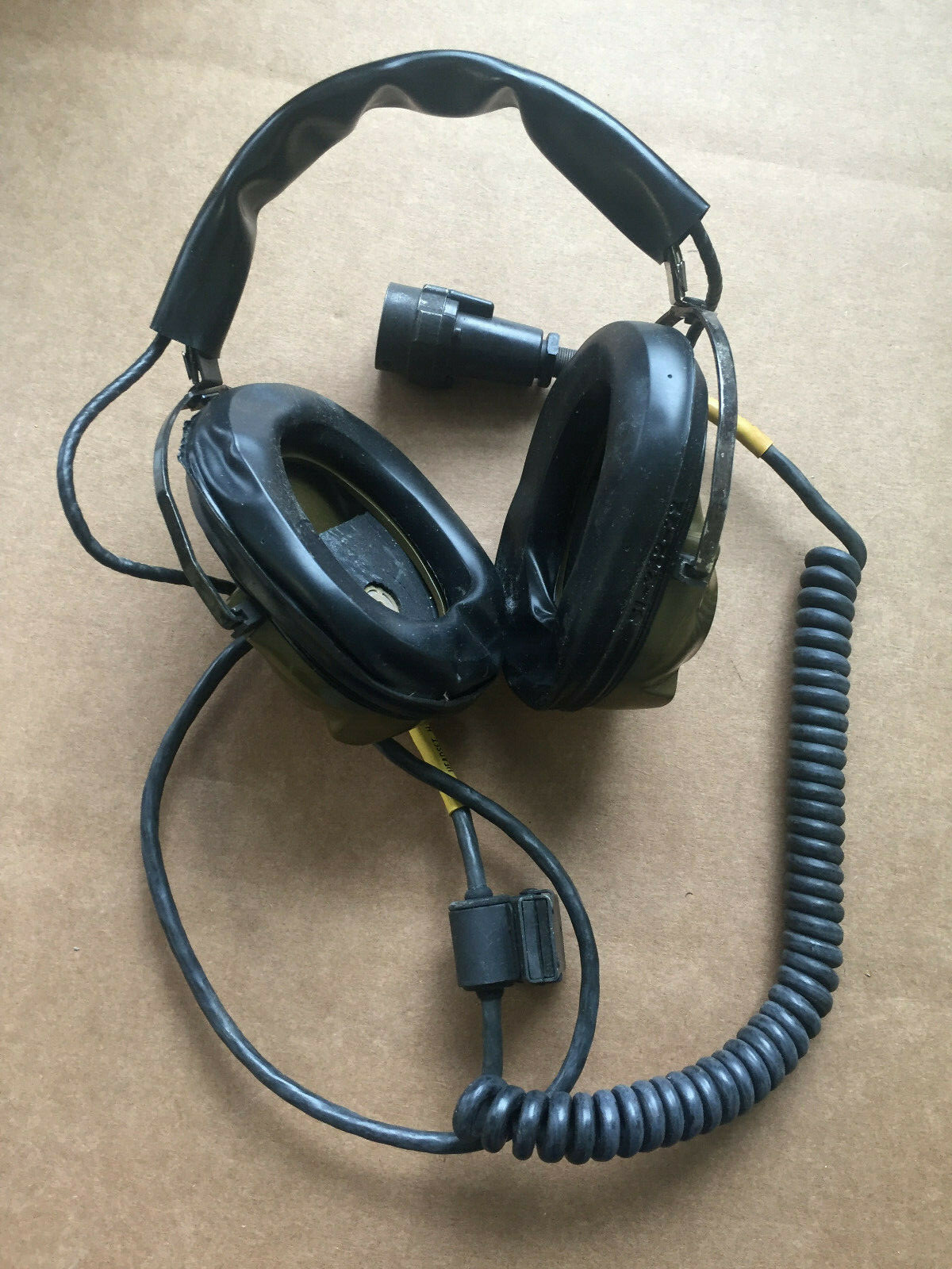 SONETRONICS H-227/U VINTAGE HEADSET 1963 MILITARY RADIO NSN