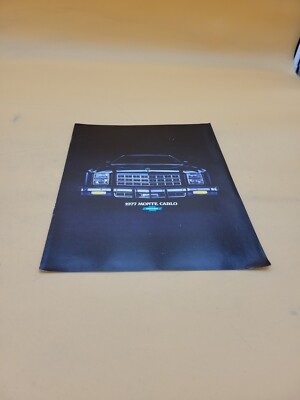 1977 CHEVROLET MONTE CARLO DEALER SHOWROOM SALES BROCHURE CATALOG BOOKLET 