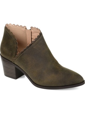 

JOURNEE COLLECTION Женские оливково-зеленые ботильоны на каблуке Lightly Tessa, Зеленый, TESSA-BOOTIE