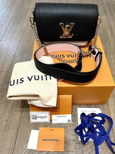 Louis Vuitton Top Handle My Lockme G With Accessories Noir Black in  Calfskin with Silver-tone - US