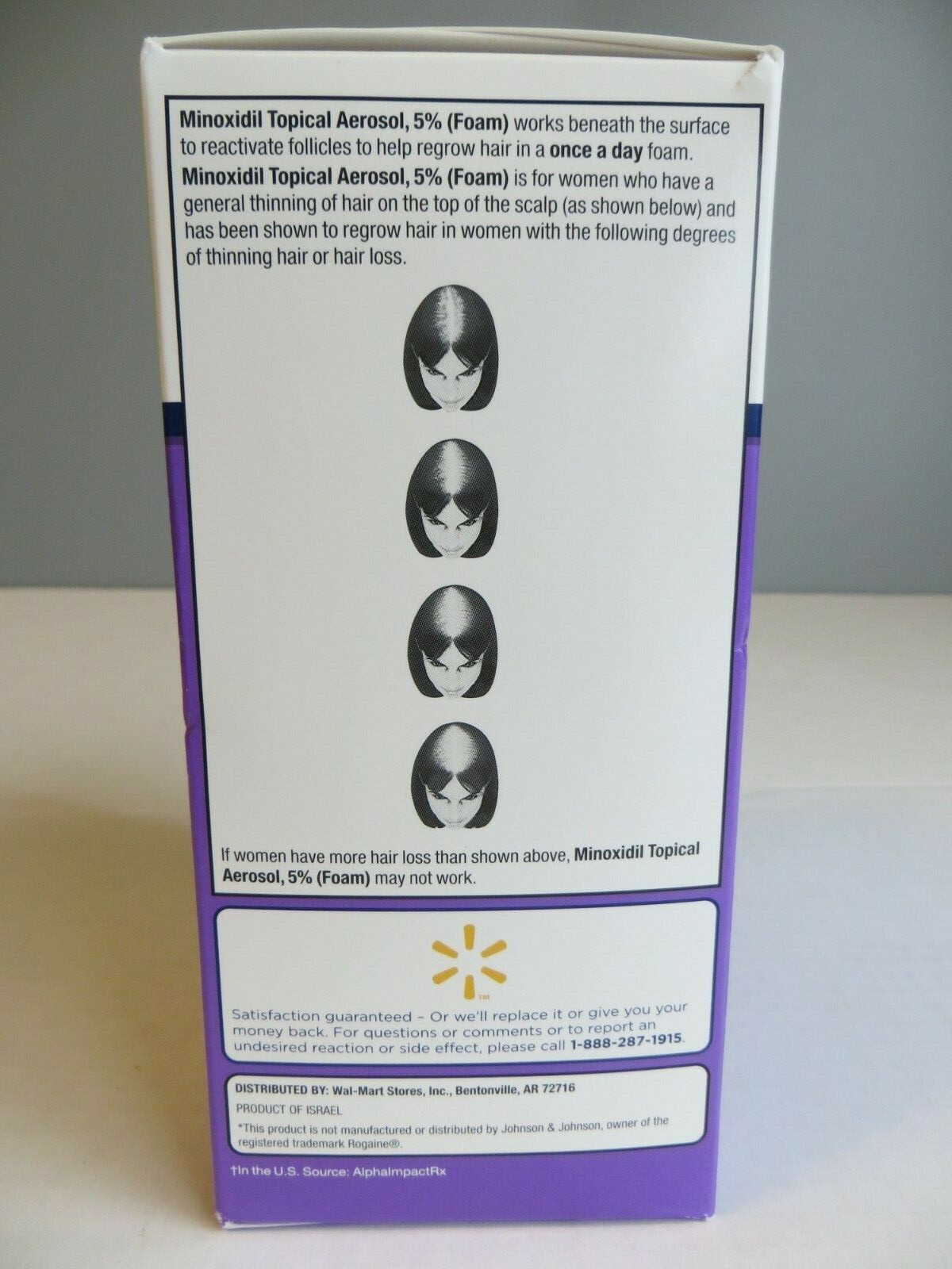 Equate Minoxidil Foam Hair Regrowth Treatment Women 12 Month 10/2019 NEW unopen