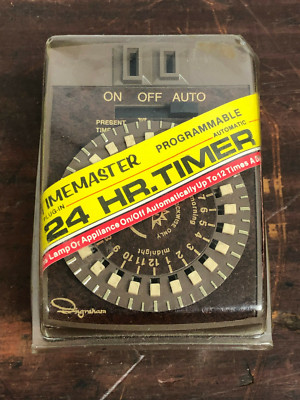 NOS - VINTAGE Ingraham TIMEMASTER Multiple Program 24 hr Auto Timer