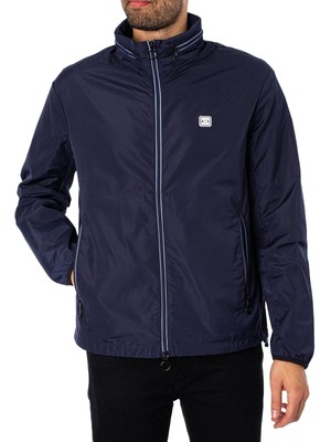 

Мужская тканая куртка-блузон Armani Exchange, синяя, Синий, 8NZB07-ZNWFZ-15BA