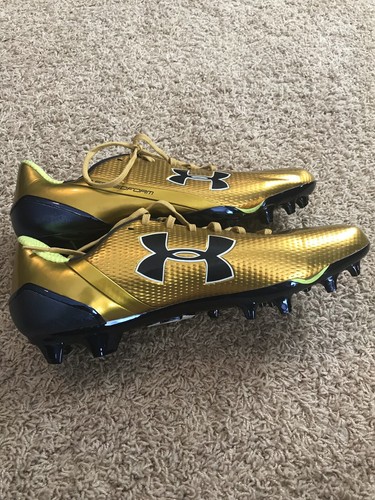 Notre Dame Irish Football Under Armour Team Issued 2015 Cleats New Size 13 ND