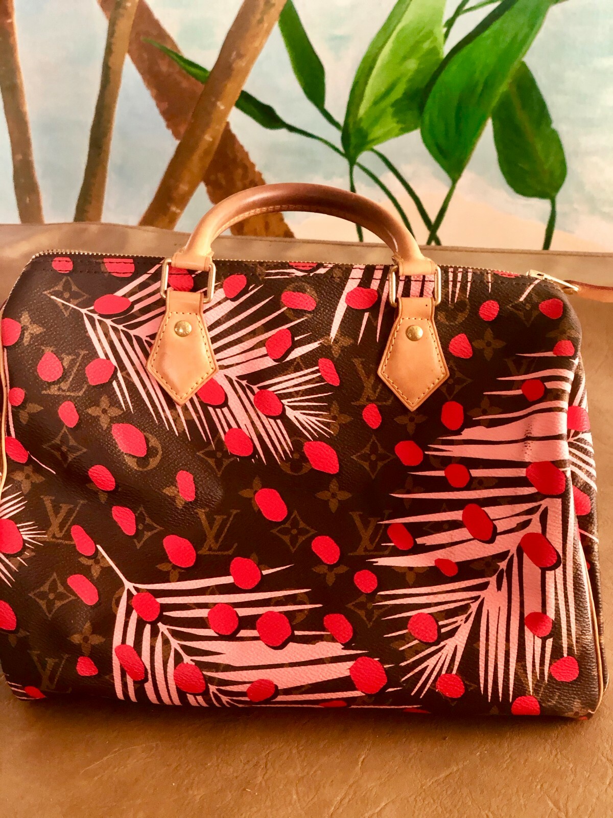 ルイヴィトン  LV ジャングルドット  スピーディ Louis Vuitton Limited Edition Monogram Canvas Jungle Dots