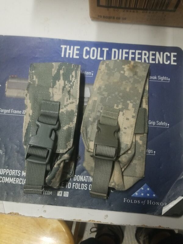 Abu Double Mag Pouch, Usaf Air Force Molle Digital Camo Usgi Magazine, 2 Pack