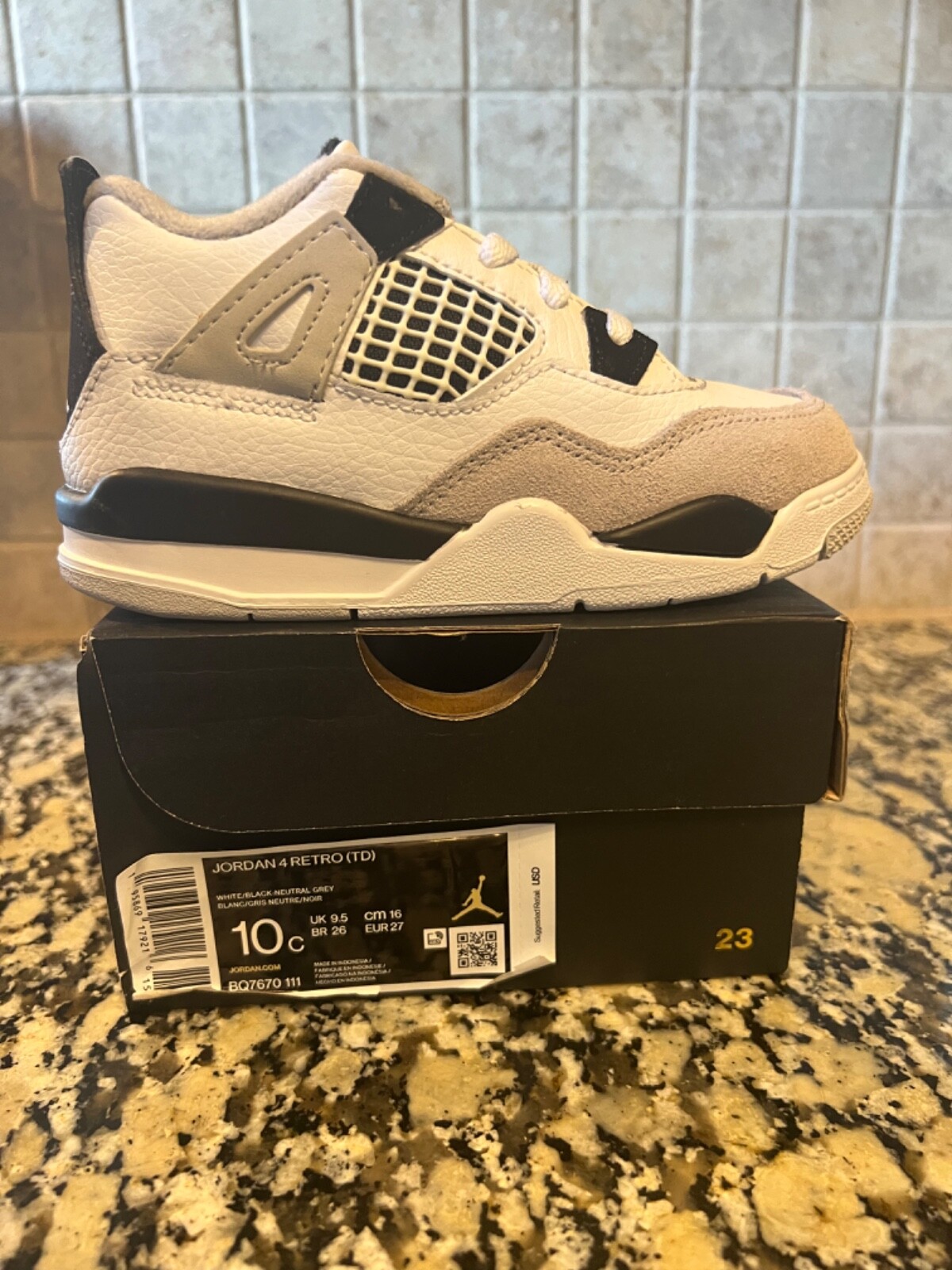 スニーカー Nike TD Air Jordan 4 \"Military Black\" JORDAN Air Jordan 4 Retro TD 
