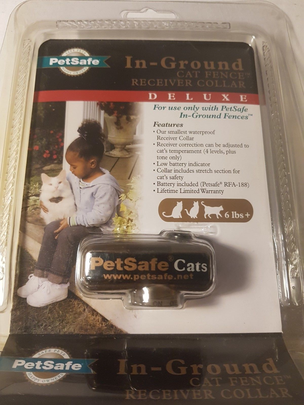 PetSafe Deluxe In-Ground Cat Fence Extra Receiver Collar Deluxe PIG00-11006 NEW