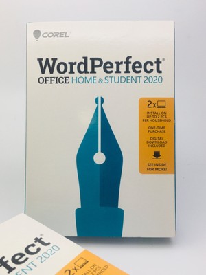 NEW Corel WordPerfect OFFICE Home & STUDENT 2020 Quattro Pro 2 PC s For Windows