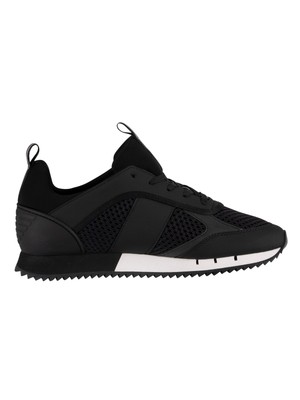 EA7 EA7 HERREN GEWEBTE TRAINER, SCHWARZ