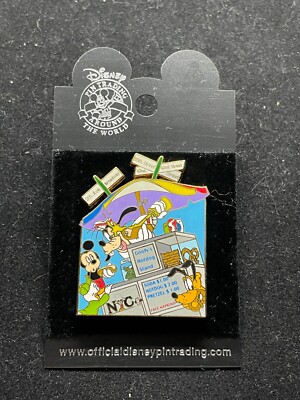 Disney Pin - NYC WOD - World of Disney Goofy's Hot Dog Stand Pluto Mickey 37744