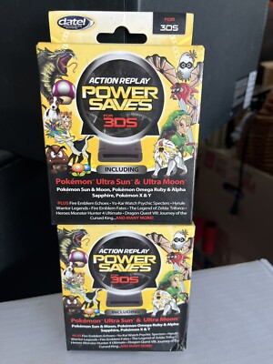 Action Replay Power Saves 3DS 2DS Max Lives Cheat Codes Pokemon Zelda Dragon Toy