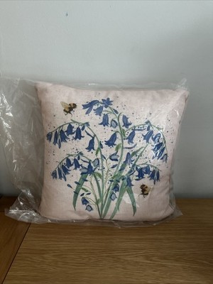 LANGS 39 x 39 cm Square Linen Blend Filled Cushion.  New , Sealed In Bag.