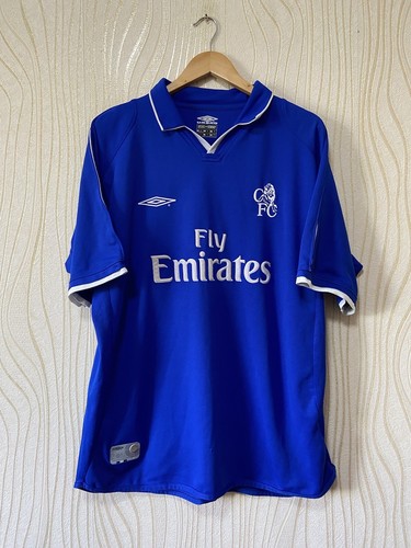 【00s Umbro】Chelsea tshirt soccer uniform CHELSEA 1999 2000 2001 HOME FOOTBALL SHIRT JERSEY UMBRO sz