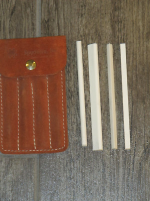SPYDERCO Ceramic Sharpening File Set With Suede Leather Case 400F