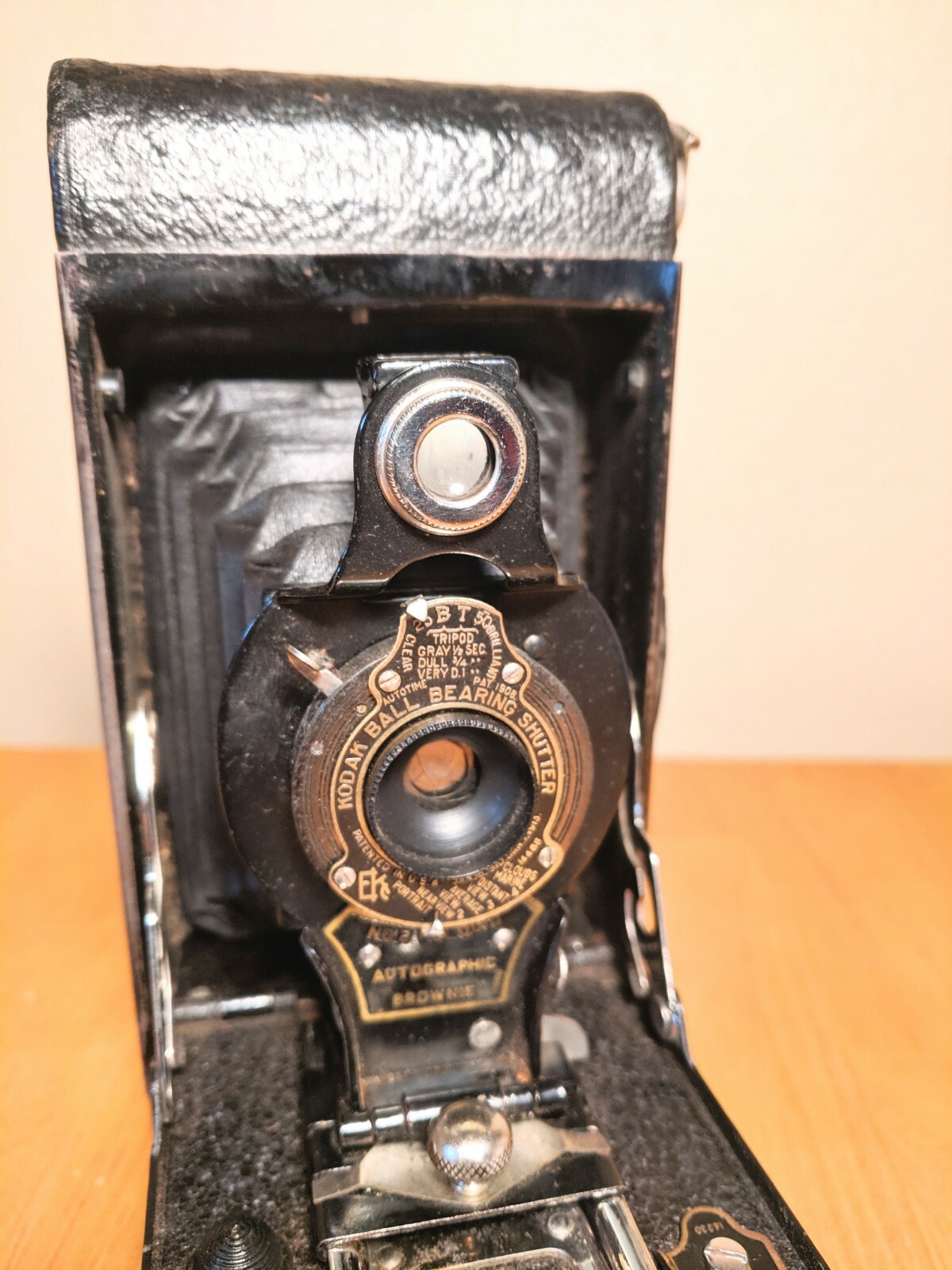 Early Kodak Folding No 2 Autographic Brownie Camera