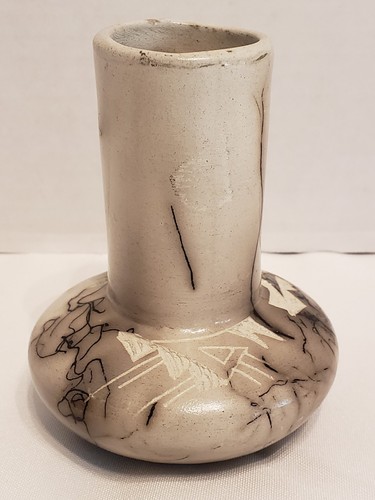 Flower Bud Vase Signed S Smith