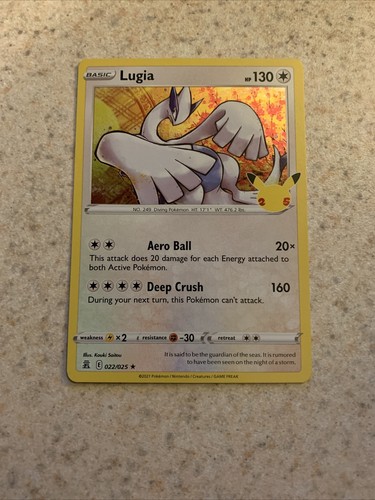 Lugia 022/025 25th Celebrations Holo Rare Pokemon Card NM | eBay