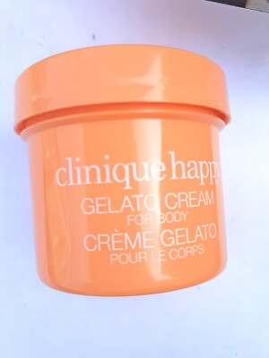 Clinique Happy Gelato Cream For Body 2 Fl Oz Deluxe Travel Size Open 