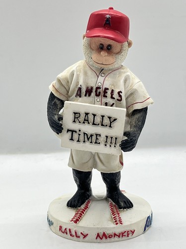 値下げ！！Angels RallyMonkey MLB Vintage Anaheim Angels Baseball Genuine MLB 17” Brown Rally