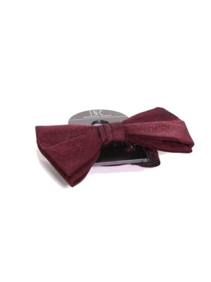 

INC Мужской бордовый однотонный галстук-бабочка с завязками, Burgundy